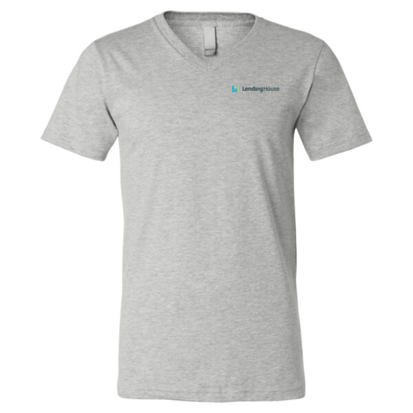   - Heather CVC V-Neck Tee Thumbnail
