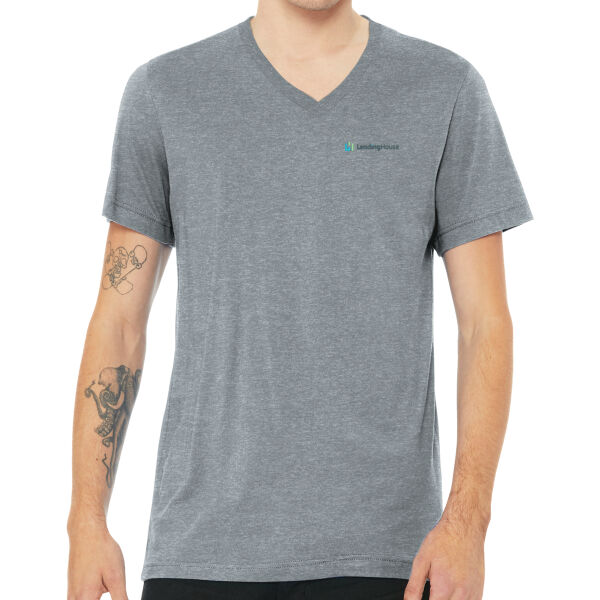   - Unisex Heather CVC V Neck Tee Thumbnail